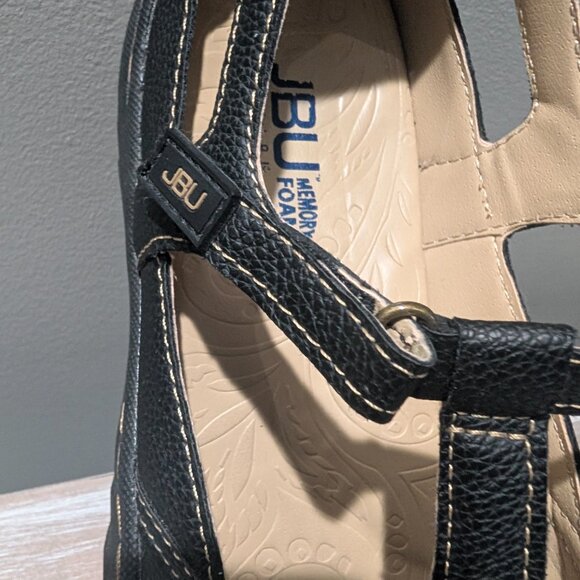 JBU Jambu Dottie T-Strap Mary Jane Shoes Black Brown Caged Cutout Comfort 9M - Picture 7 of 12